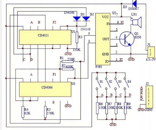 Súprava Electronic Music Box 16, ktorá sa učí spájkovať
