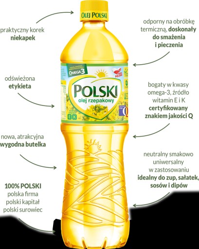 Leštiaci repkový olej s Omega 3 1 l