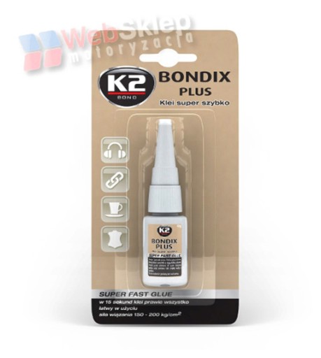 K2 BONDIX PLUS sekundové super lepidlo 10g B101