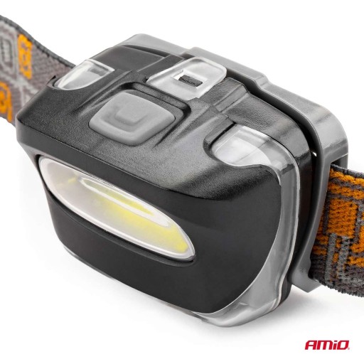 AMiO VÝKONNÁ HLAVOVÁ LAMPA COB LED HLAVNÁ LAMPA