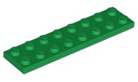 LEGO 3034 TANIER 2x8 zelený NOVINKA (20g) 8 ks