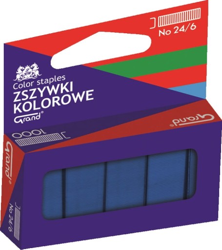 Farebné sponky 24/6 Grand blue