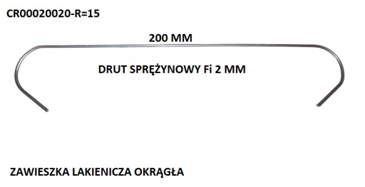 Prívesky farby S CR00020020-R=15 50 ks.