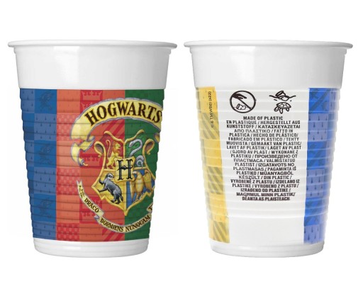 Harry Potter plastové poháre 200 ml 8 ks.