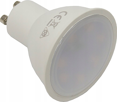 LED ZDROJ GU10 6W 230V 480LM TEPLÉ MATNÉ SKLO