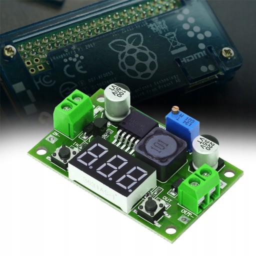 MENIČ REGULÁTORA NAPÄTIA LM2596 VOLTMETER