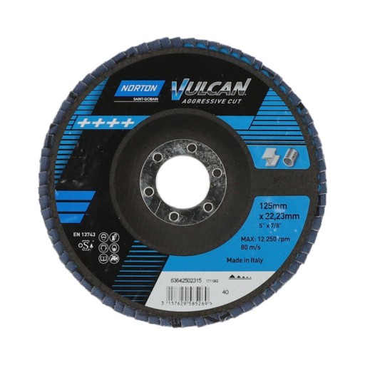 KLAPKA NORTON DISK 125mm P40 R842