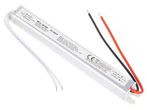 ULTRA TENKÝ LED PÁSEK NAPÁJACÍ ZDROJ OCHRANA PREŤAŽENIA IP20 12V 2A 24W