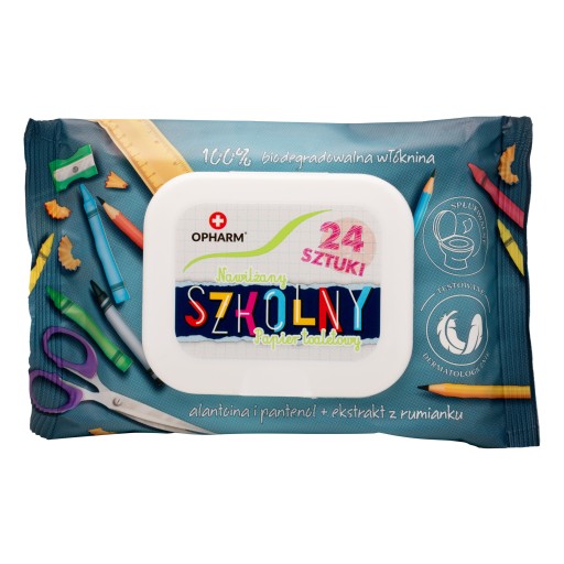 Vlhčený školský toaletný papier 24 ks.