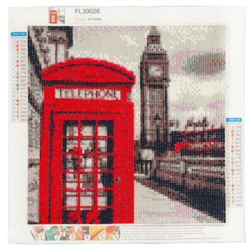 DIAMANTOVÁ VÝŠIVKA MOZAIKA DIAMANTOVÁ MALIARSKÁ SADA 5D CITY OF LONDON