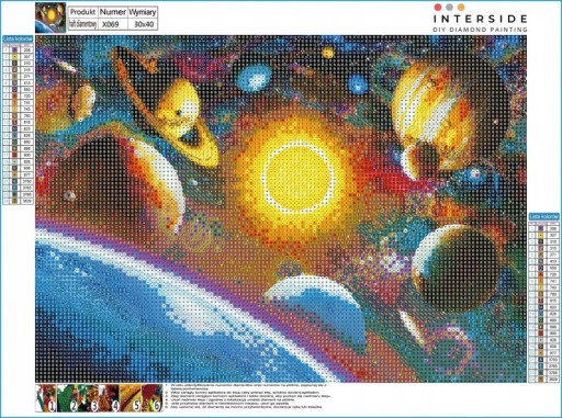 Ručná výšivka Mosaic diamond puzzle