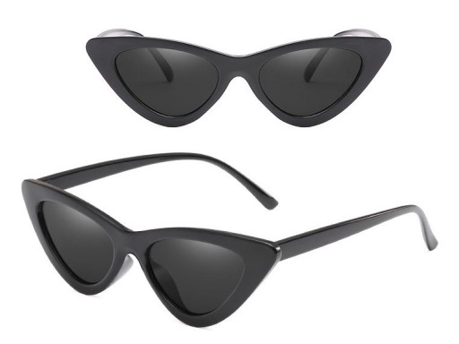 Dámske SLNEČNÉ OKULIARE CAT EYE, čierne