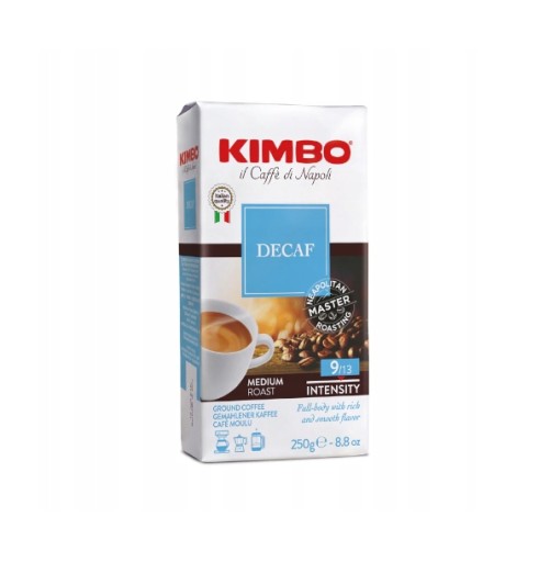 Kimbo Decaffeinato talianska bezkofeínová mletá káva 250g