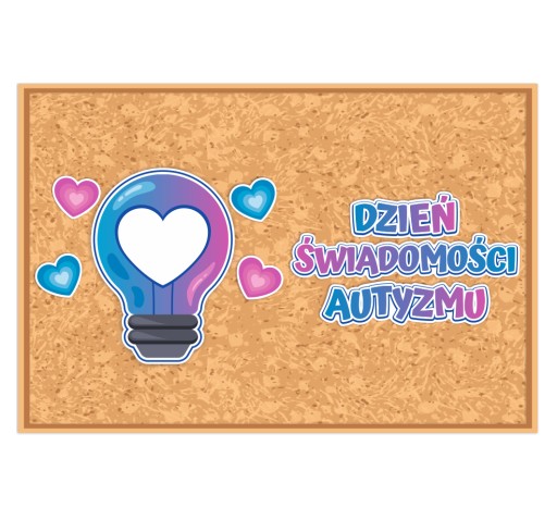 Letáková dekorácia - AUTIZMUS - Deň povedomia o autizme (60x65cm)