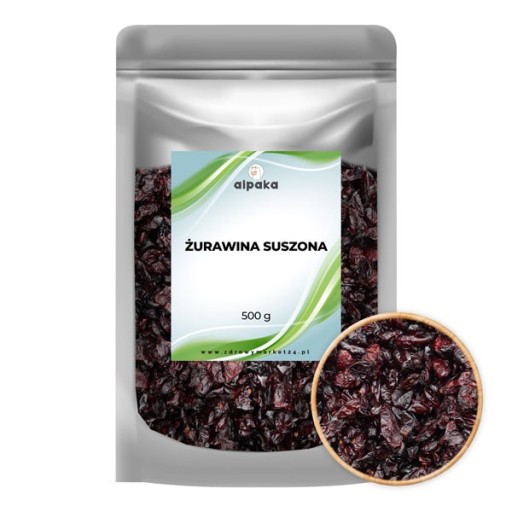SUŠENÉ REZANÉ BRUSNICE 500g ALPAKA