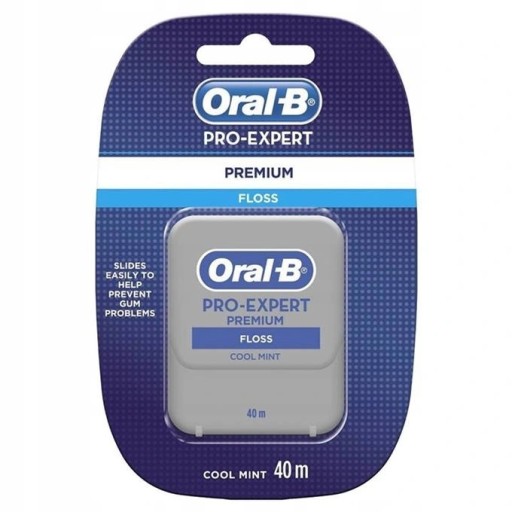 ORAL-B PRO-EXPERT PREMIUM FLOSS COOL MINT WAXED DENTAL Flosser 40m