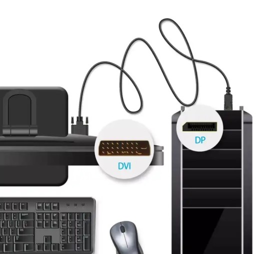 Kábel DisplayPort DP na DVI HD 1,8 m