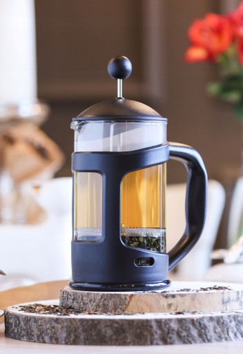 350ml piestový sklenený nálevník so sitkom na kávu, čaj a bylinky