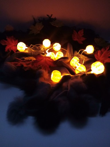 TEKVICE 10 X LED GARLAND SUPER JESEŇ HALLOWEN 30cm dekorácia na batérie 80