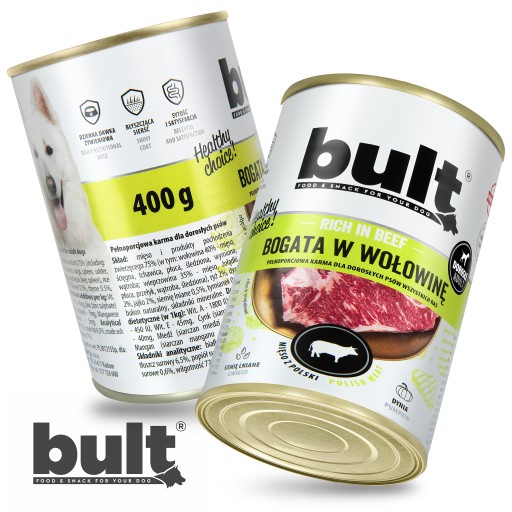 BULT PREMIUM MOKRÉ KRMIVO PRE PSA HOVÄDZIE 400G