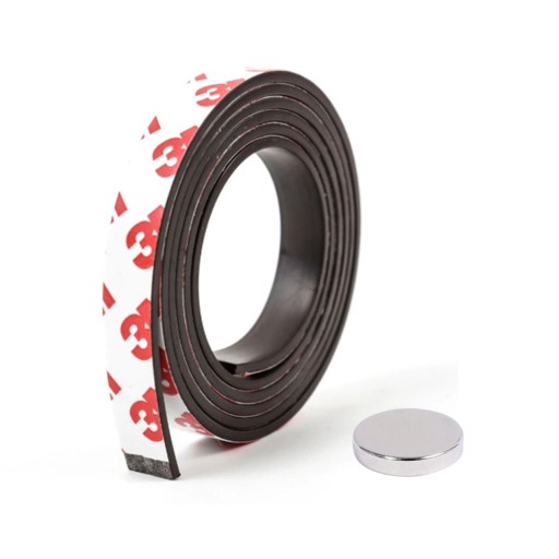 MAGNETICKÁ PÁSKA s lepidlom 3M, SAMOLEPIACA, ROZMERY: 100cm / 15mm / 1,5mm