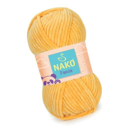 Nako Panda 3116 žltá (plyšová)