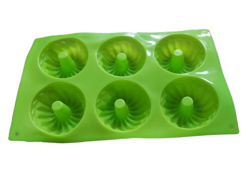 Silikónová forma na pečenie na muffiny, cupcaky, donuty, mraziace cupcaky, 6ks