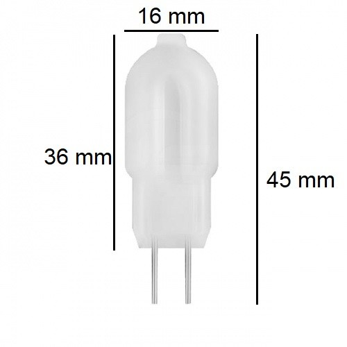 LED KAPSULOVÁ ŽIAROVKA G4 3W 12V AC/DC 3000K 270lm