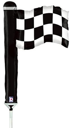 Fóliový balón FLAG Závodná šachovnica 35cm