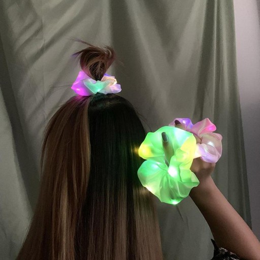FROTKA HAIRBAND LED GLOW PRE PARTY GLOW BEAUTY Ružová