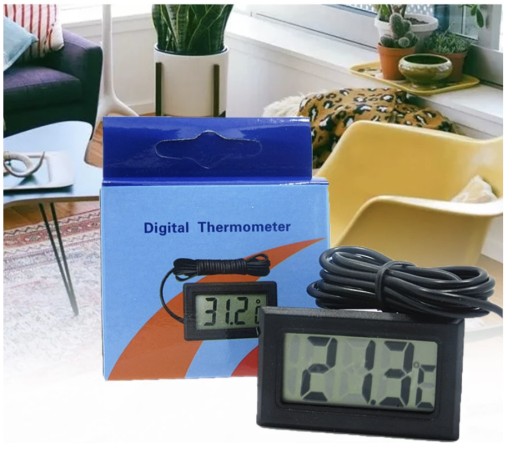 Elektronický LCD digitálny teplomer PROBE 100cm
