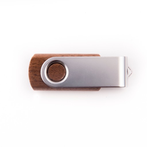 Pendrive s gravírovaním, 2 GB, veľmi tmavé drevo