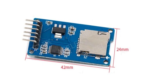 Modul ČÍTAČKA pamäťových kariet, microSD slot, Micro SD, ARDUINO AVR, rozhranie SPI