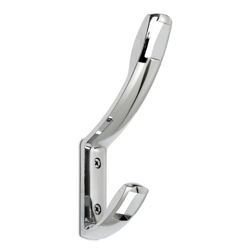 KOVOVÝ HÁČIK NA OBLEČENIE VEŠIAK NÁSTENNÉ OKNO 15 CM AMIX W007/C CHROM.