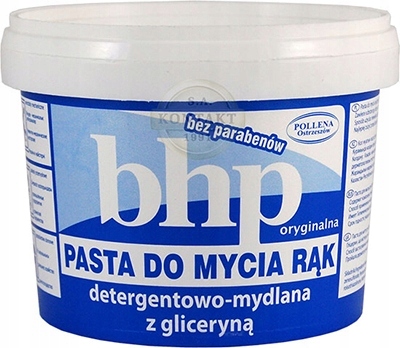 Pollena Pasta 500g na umývanie rúk saponátom a mydlom s glycerínom