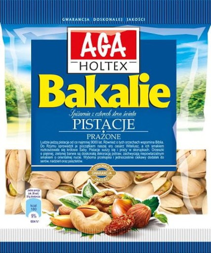 Aga Holtex Pražené slané pistácie 60g Pochúťky