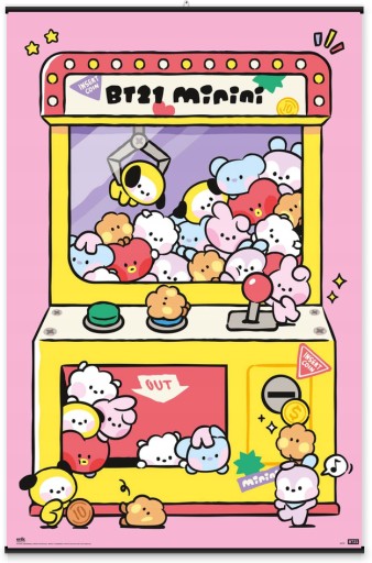 Plagát BT21 Arcade Machine 61x91,5 cm