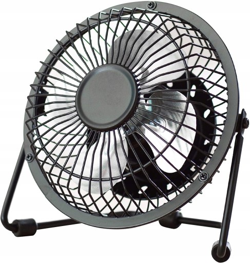 VENTILÁTOR USB ŠTANDARDNÝ KOVOVÝ KANCELÁRSKY STOLNÝ VENTILÁTOR NA STOL