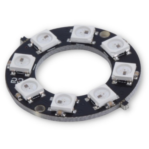 LED krúžok 8 WS2812 RING diódový osvetľovací modul