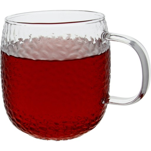 SKLENENÝ, priehľadný hrnček NA KÁVU A ČAJ 333 ml 8,9cm