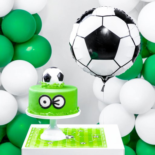FÓLIOVÝ BALÓN FUTBAL NA NARODENINY S PRILBOU VEĽKÁ 45 cm SADA BALÓNOV 6 KS