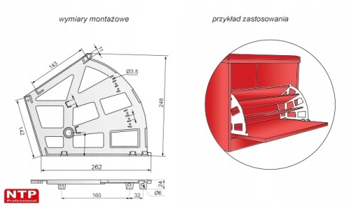 TROJRADOVÝ OTOČNÝ ZÁPÁN SKRIŇKY NA TOpánok