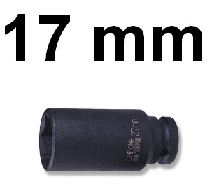 Nárazová objímka dlhá 1/2 17mm S03AD4117 Jonnesway