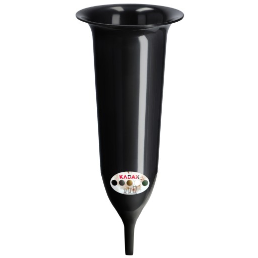 HODNOTA NA CINTORÍN, 23cm, UMELÉ KVETY, ODVÁŽENÝ VRCH, ČIERNY NÁHOBOK