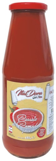 Talianska paradajka Passata ITAL DORA 100% talianske paradajky 680g