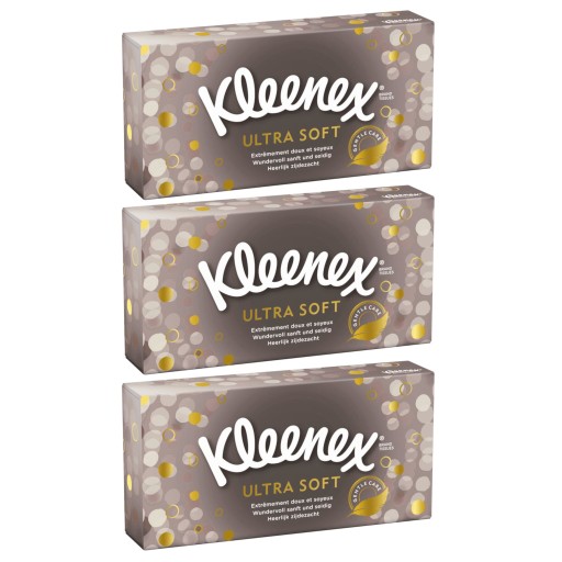 KLEENEX Ultra Soft vreckovky 3x 64 ks