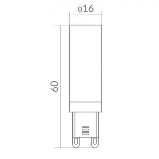 G9 LED žiarovka 7W 630lm Cool Ecolight