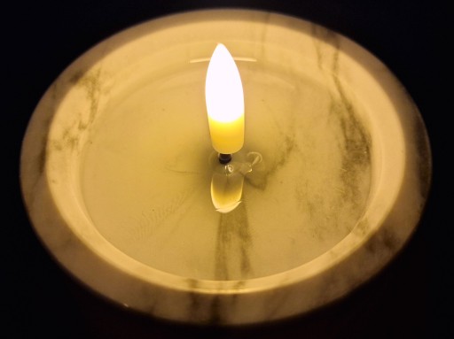 LED AKUMULÁTOROVÁ SVIEČKA S EFEKTOM SVIEČKY 15CM VLOŽKA DO SVIEČKY