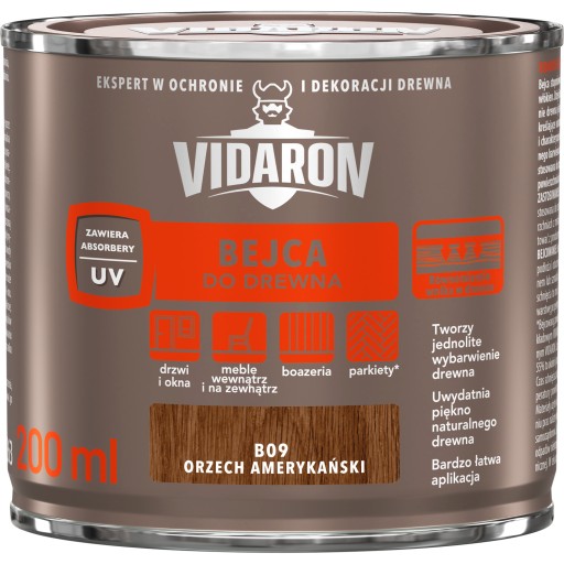 VIDARON B09 Moridlo na drevo Orech americký 0,2L