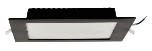 LED stropné svietidlo, zápustné, zápustné, 18W, 1980lm, 4000K, čierne
